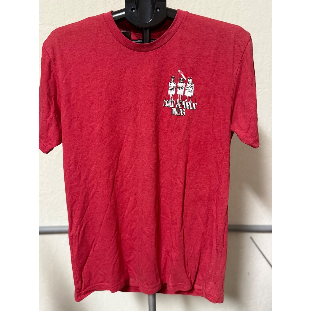 Conch Republic Divers Mens Large Red T Shirt Tavernier FL Scuba Diving Tee